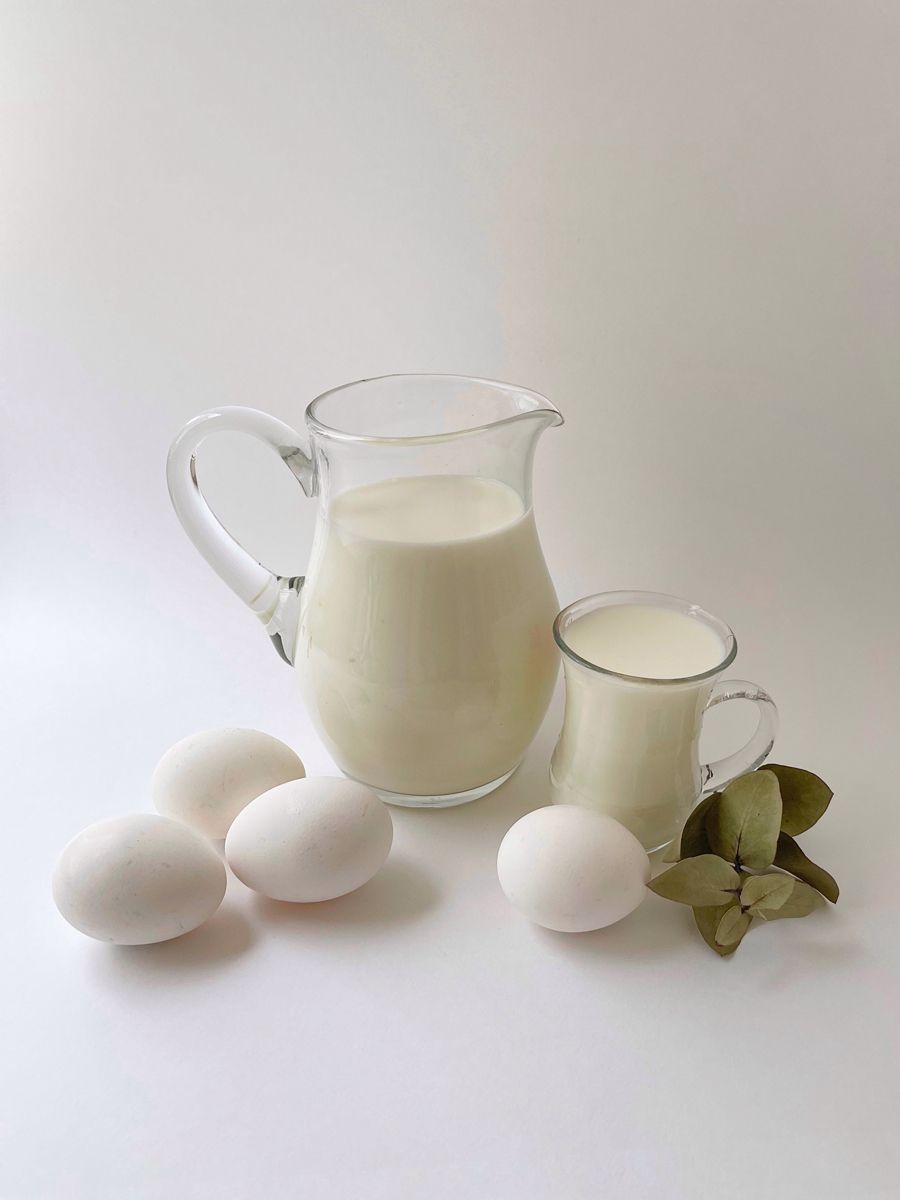 Egg & Milk closeup detail 1